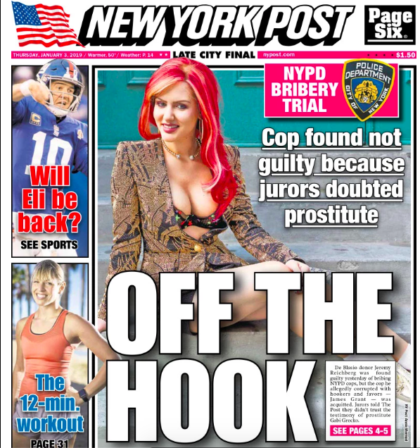 Krista Stryker New York Post Cover